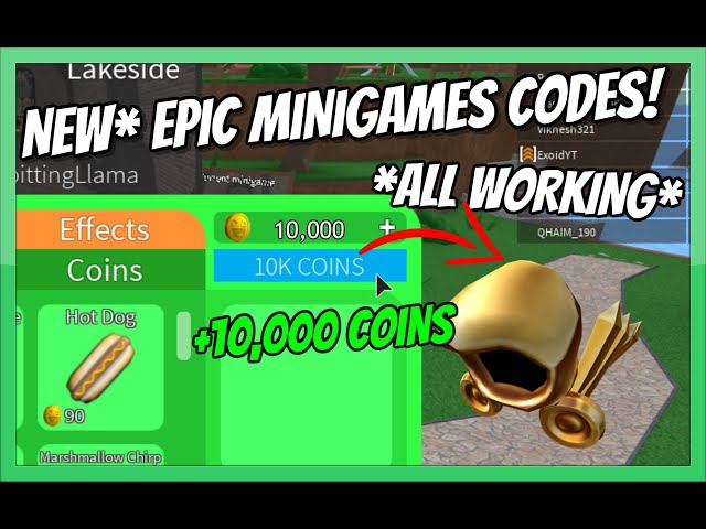 All New Epic Minigames Codes All Working 2020 Roblox دیدئو Dideo - epic minigames roblox codes twitter