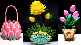 Ide Kreatif Vas Bunga Dari Sendok Plastik Bekas Kreasi Barang Bekas Plastic Spoon Flower Vase Ø¯ÛØ¯Ø¦Ù Dideo