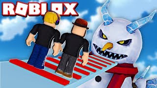 Frosty Has Gone Bad Escape The Evil Snowman Obby In Roblox دیدئو