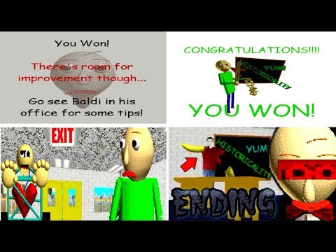 All Endings Baldi S Basics In Education And Learning V1 3 1 دیدئو Dideo - baldi s basics education and learning morphs roblox