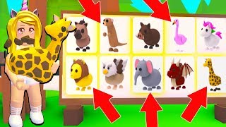 Buying All The New Safari Pets In Adopt Me Roblox دیدئو Dideo