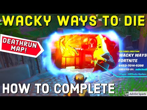 How To Complete Wacky Ways To Die In Fortnite By Subcloning 6453 7014 5398 Fortnite Creative Map Ø¯ÛŒØ¯Ø¦Ùˆ Dideo