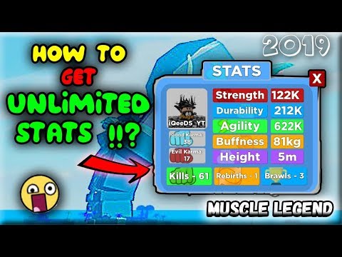 How To Get Unlimited Stats Muscle Legends Roblox دیدئو Dideo