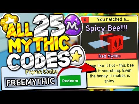 All 25 Secret Mythic Bee Pack Codes In Bee Swarm Simulator Must See Roblox Ø¯ÛŒØ¯Ø¦Ùˆ Dideo