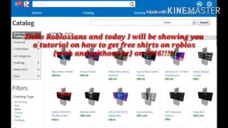 How To Make A Shirt On Roblox Without Bc 2018 لم يسبق له مثيل