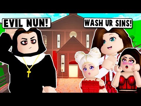 I Sent My Kids To An Evil Nun School On Bloxburg Roblox دیدئو Dideo - evil nun working roblox