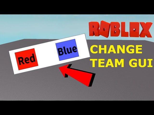 How To Make A Team Change Gui On Roblox دیدئو Dideo