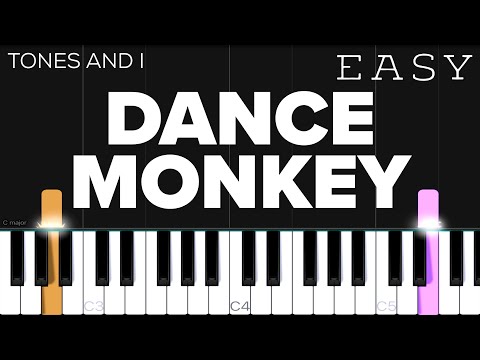 Tones And I Dance Monkey Easy Piano Tutorial دیدئو Dideo