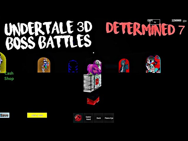Roblox Undertale 3d Boss Battles Beating Determined 7 دیدئو Dideo