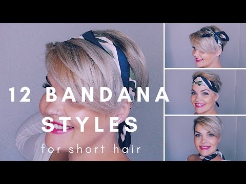 12 bandana styles for short hair دیدئو dideo