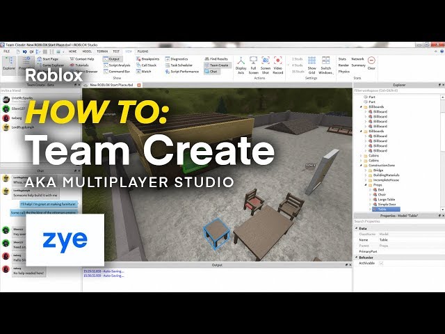 Team Create Roblox Studio