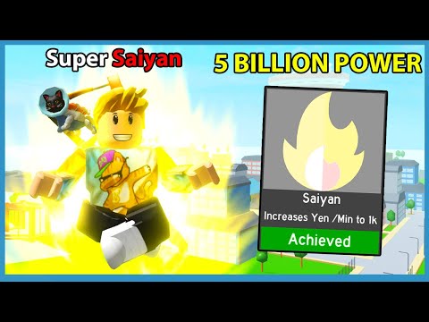 Getting The Saiyan Class 5 000 000 000 Power Roblox Anime