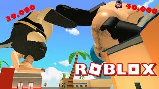 Roblox Eating Simulator Fattest Players Fight 40000 Fat Power