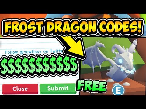 All Free Frost Dragon Adopt Me Pet Codes 2019 Frost