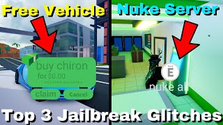 Top 10 Most Op Glitches Found In The Jailbreak New Years Update Everything For Free And More دیدئو Dideo - roblox glitch for jailbreak