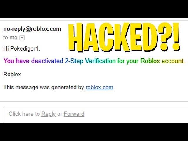 Ookay Thief Poke My Roblox Account Has Been Breached دیدئو Dideo