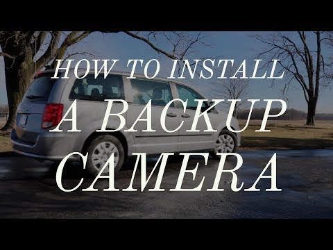 How to install a backup camera on a Dodge Caravan - AUTO-VOX WM1 دیدئو dideo