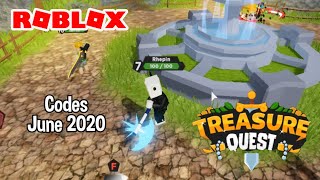 roblox treasure quest codes august 2020
