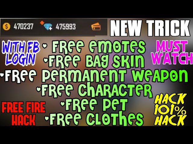 Free Emotes Permanent Weapon Character Clothes In Free Fire