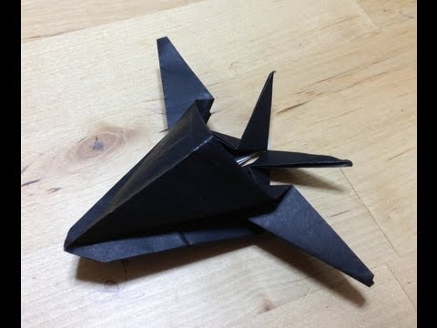 折り紙 ステルス戦闘機 折り方 作り方 How To Make An F117 Nighthawk Origami دیدئو Dideo