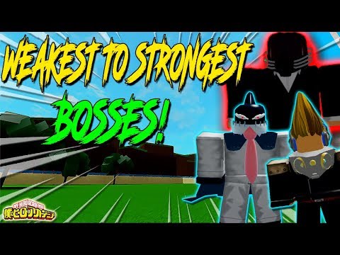 Best Bosses To Farm From Weakest To Strongest Boku No Roblox