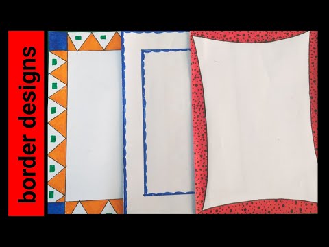 3 In 1 Simple Border Design For Project Assignment Front Page Design Handmade Simple Border Design Ø¯ÛØ¯Ø¦Ù Dideo The most common simple border design material is cotton. 3 in 1 simple border design for project