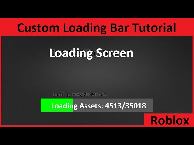 How To Make A Custom Loading Screen On Roblox دیدئو Dideo