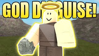God Armor Noob Disguise Trolling Roblox Booga Booga دیدئو Dideo