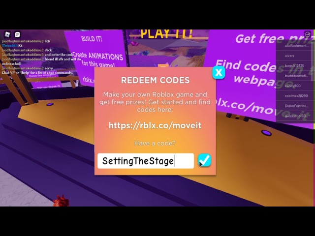 Roblox Island Of Move Roblox Build It Play It All Codes Code In Info دیدئو Dideo - roblox code prizes