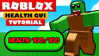 Roblox Studio Tutorial Health Gui دیدئو Dideo - roblox how to make a team change gui