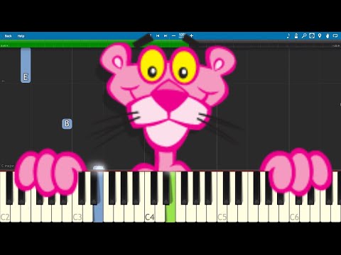 How To Play The Pink Panther Theme Song Easy Piano Tutorial