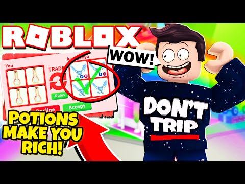 How I Got Rich Only Trading Potions In Adopt Me New Adopt Me Pet