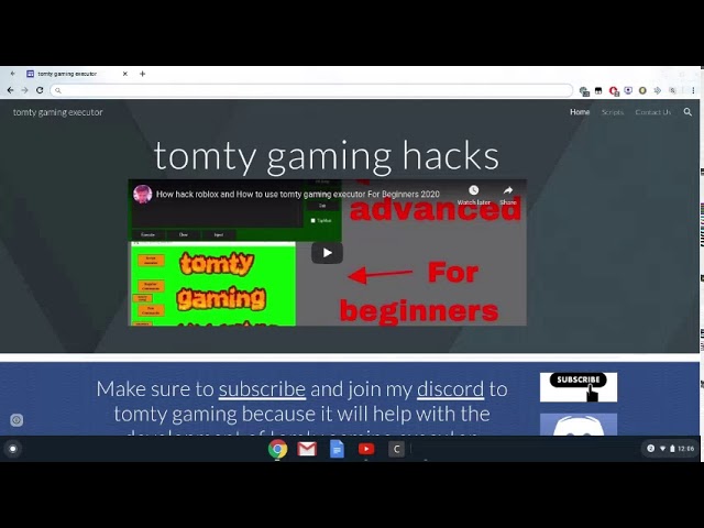 Best Free Executor Tomty Gaming Executor 1 دیدئو Dideo