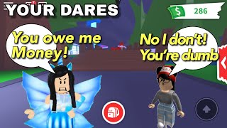 Doing Dares In Roblox Mom Gives Me Funny Roblox Dares دیدئو Dideo