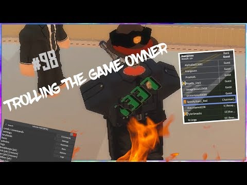 Roblox Exploiting 98 Trolling The Owner دیدئو Dideo