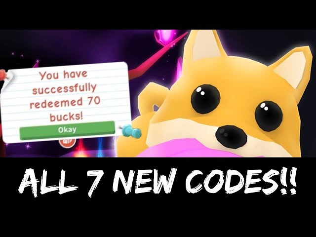 Adopt Me Roblox Codes 2019 August