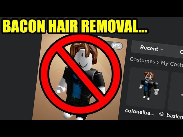 Bacon Hairs Are Being Removed From Roblox دیدئو Dideo - error bacon hair roblox