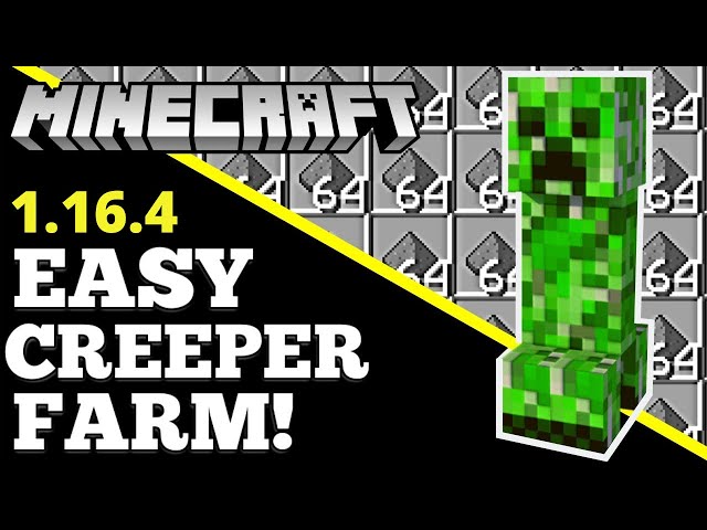 Minecraft Gunpowder Farm 1 15 Creeper Farm Tutorial دیدئو Dideo