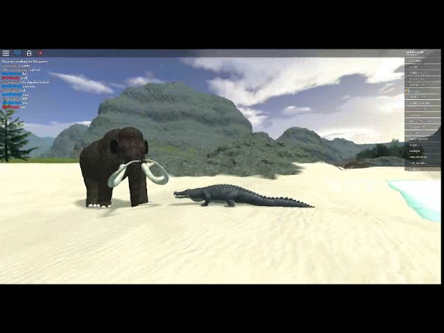 Cenozoic Survival Roblox Alligator Vs Woolly Mammoth دیدئو Dideo