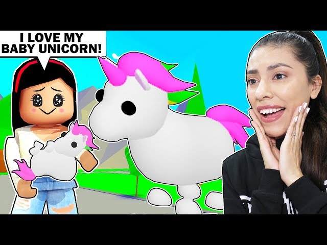 I Adopted A Baby Unicorn Roblox Adopt Me Pet Potions Update دیدئو Dideo - youtube roblox zailetsplay sing