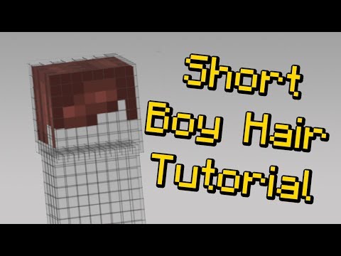 How To Make Short Boy Hair On Your Minecraft Skin Ø¯ÛØ¯Ø¦Ù Dideo
