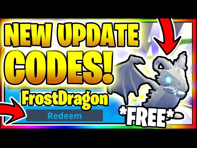 All New Secret Op Working Codes Frost Dragon Update Roblox Adopt Me Free Frost Dragon دیدئو Dideo