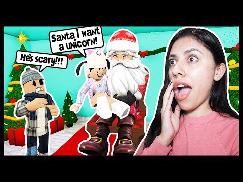 My Kids Met Santa For The First Time Roblox Roleplay Bloxburg