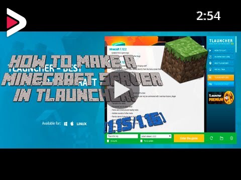 How To Make Your Minecraft Server 1 15 1 16 Tlauncher Cracked Ø¯ÛŒØ¯Ø¦Ùˆ Dideo