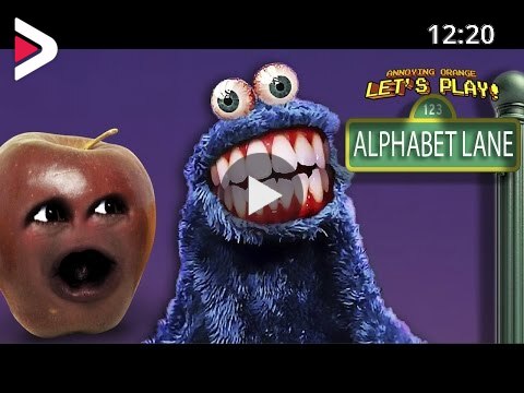 Midget Apple Plays Alphabet Lane Scary Sesame Street دیدئو Dideo - update annoying orange obby roblox