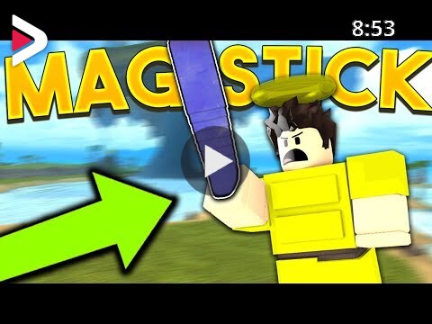 Using The Magnetite Stick In Booga Booga 1 Hit Gods Roblox