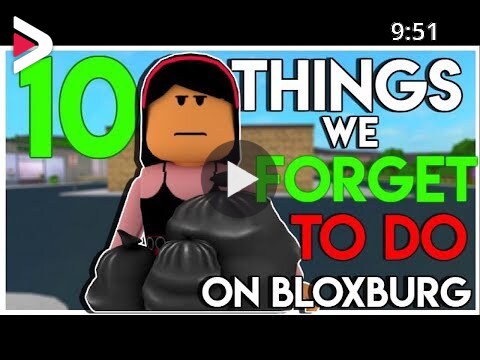 10 Things You Forget To Do On Bloxburg Sunsetsafari دیدئو Dideo