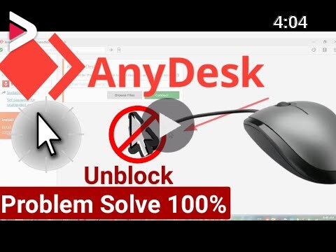 how to controll mouse in anydesk