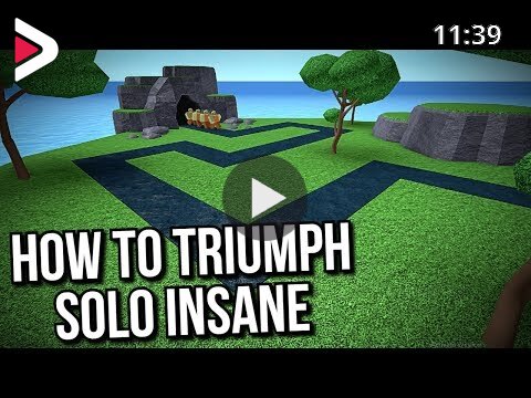 How To Solo Triumph Insane Tower Defense Simulator Roblox