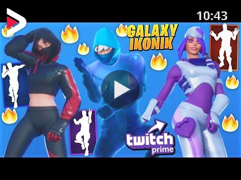 New Fortnite Twitch Prime Galaxy Ikonik Skins Concepts Showcase With Leaked Dance Emotes دیدئو Dideo
